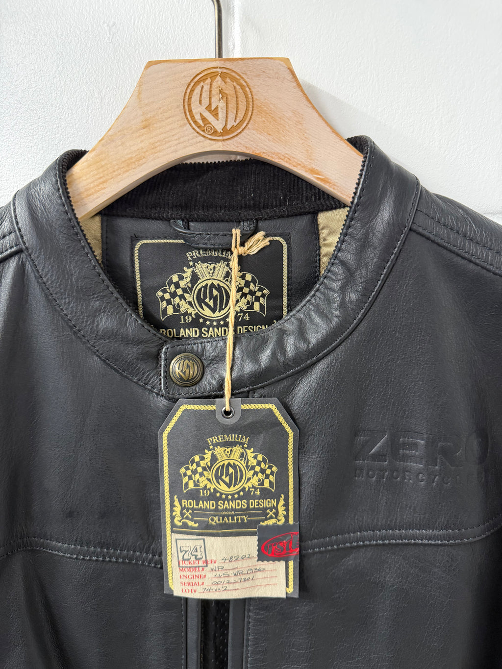 Blouson en cuir ZERO X Roland Sands